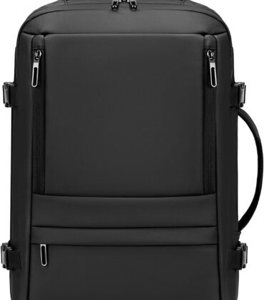 Rcrirth Carry On Travel Backpack for Airplanes | 35L Suitcase Backpack Luggage Business Weekender Bag - Expandable Travel Carry On Flight Approved for Men Women - Black